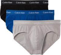Calvin Klein Men Hip Brief 3pk PINK (CLASSIC BLUE/PORPOISE/BLACK) XL