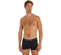 Calvin Klein Men Low-Rise Boxer Short Trunks Stretch Cotton Pack of 5, Black (Black W Black Wb), XL