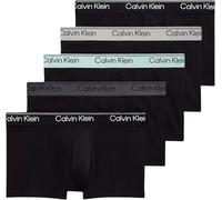 Calvin Klein Men LOW RISE TRUNK 5PK BLACK (Black Bodies w/Black/Light Cast/Fe) M