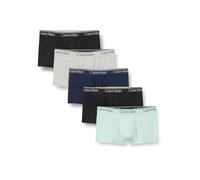Calvin Klein Men LOW RISE TRUNK 5PK GREEN (Black/Light Cast/Feel The Mint/Shor) M