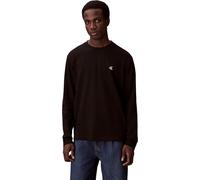 Calvin Klein Jeans Long Sleeve Easy Monogram T-Shirt, Black, Size M, Men Black