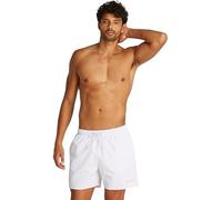 Calvin Klein Men’s 2 Pack Medium Drawstring Swim Shorts, Multicolor (Pvh White/Ruby Wine), S