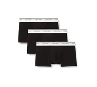 Calvin Klein Men’s 3 Pack Balance Low Rise Trunks, Multicolor (Black/Wrapped Logo_Black/Regatta), L