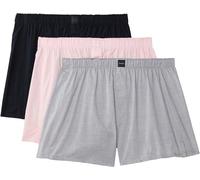 Calvin Klein Men’s 3 Pack Boxer Shorts in Cotton, Multicolor (Horizon Pink/Hairline Stripe Shorel), S