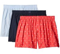 Calvin Klein Men’s 3 Pack Boxer Shorts in Cotton, Multicolor (Shoreline/Diamond Logo Punch Pink/B), S