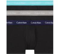 Calvin Klein Men’s 3 Pack Low Rise Trunks, Black (B- Cool Wtr, Gry Sand, Evn Bl Wbs), S