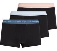 Calvin Klein Men’s 3 Pack Low Rise Trunks, Multicolor (B- Vint Ind, Mln Frenzy, H Blue Wbs), S
