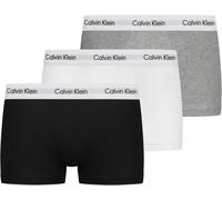 Calvin Klein Men’s 3 Pack Low Rise Trunks, Multicolour (Black/White/Grey Heather