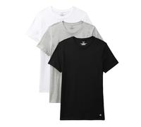 Calvin Klein Men’s 3 Pack Short Sleeve Cotton T-Shirts, Multicolor (Black, White, Grey Heather), S