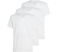 Calvin Klein Men’s 3 Pack Short Sleeve V-Neck T-Shirts, White (White, White, White), XS