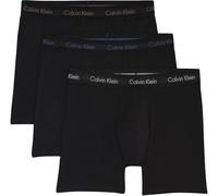 Calvin Klein Men’s 3 Pack Stretch Boxer Briefs, Black (B- R Iris, Auth Grey, Dusty Tan Lgs), S