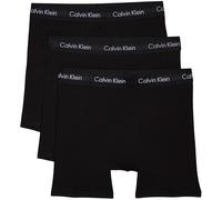 Calvin Klein Men’s 3 Pack Stretch Boxer Briefs, Black (Black W. Black Wb), M