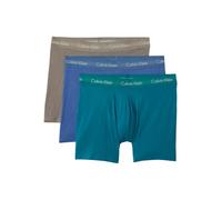 Calvin Klein Men’s 3 Pack Stretch Boxer Briefs, Multicolor (Driftwood/Moonlight Blue/Fanfare), S