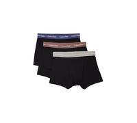 Men's Calvin Klein COTTON STRETCH Mens 3 Pack Trunks Multicoloured - Black - Size: 32/30/31
