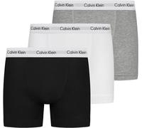 Calvin Klein Men’s 3 Pack Trunks, Multicolour (Black/White/Grey Heather), XS