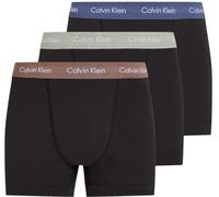 Calvin Klein Men’s 3 Pack Trunks Underwear, Black (B- R Iris, Grey Heat, Dusty Tan Wbs), M