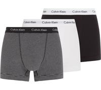Calvin Klein Men’s 3 Pack Trunks Underwear, Multicolor (White/B&W Stripe/Black),