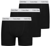 Calvin Klein Men’s 3 Pack Trunks with Logo Waistband, Black (Black), XXL