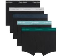Calvin Klein Men’s 5 Pack Trunks with Logo Waistband, Multicolor (Black Bodies W Ink/Zoni Beach/Turf/), L