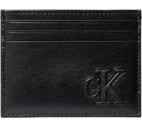 Calvin Klein Men’s Bold Leather Card Holder, Black (Black), One Size