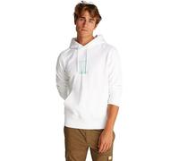 Calvin Klein Men’s Brush Stroke Graphic Cotton Hoodie, White (Bright White), XXL