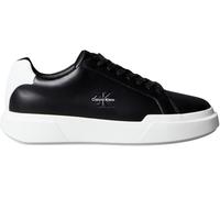 Calvin Klein Men’s Chunky Lace-up Leather Cupsole Trainers, Black (Black/Bright White), 7