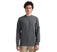 Calvin Klein Men’s Crew Neck Badge Cotton Sweatshirt, Grey (Endless Grey), S