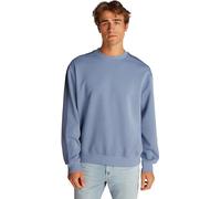 Calvin Klein Men’s Crew Neck Logo Tape Relaxed Fit Sweatshirt, Blue (Tempest), S