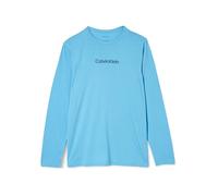 Calvin Klein Men’s Crew Neck Long Sleeve Top, Blue (Ethereal Blue), M