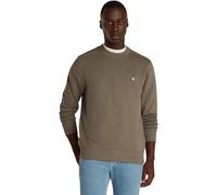 Calvin Klein Men’s Crew Neck Regular Fit Badge Sweatshirt, Brown (Falcon), XS