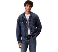 Calvin Klein Men’s Denim Jacket 90s Horizon Trucker with Chest Pockets, Blue (Horizon), XL