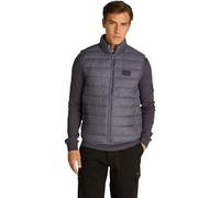 Calvin Klein Men’s Down Quilted Gilet, Grey (Ebony), XS