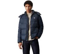Calvin Klein Men’s Essentials Down Puffer Jacket with Hood, Blue (Ink), XL