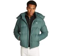 Calvin Klein Men’s Essentials Down Puffer Jacket with Hood, Turquoise (North Atlantic), XL