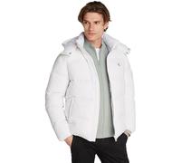 Calvin Klein Men’s Essentials Down Puffer Jacket with Hood, White (Bright White), 3XL