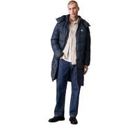 Calvin Klein Men’s Essentials Water-Repellent Long Down Parka, Blue (Ink), XL
