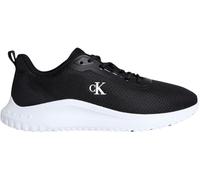 Calvin Klein Men’s EVA Mix Mesh Runner Trainers with Logo, Black (Black/Bright White), 10