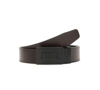 Calvin Klein Men’s Formal Plaque Reversible Belt, Brown (Ck Black Smooth/Dark Brown Smooth), 35,4 inches