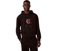Calvin Klein Men’s Hoodie Terry Graphic with Kangaroo Pocket, Black (Black), S
