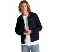 Calvin Klein Men’s Lightweight Crisp Cotton Harrington Windbreaker, Black (Ck Black), L