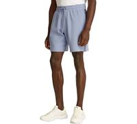 Calvin Klein Men’s Logo Tape Relaxed Fit Sweat Shorts, Blue (Tempest), L