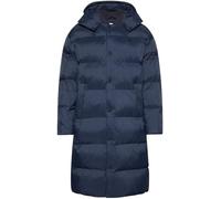 Calvin Klein Men’s Long Nylon Down Coat with Hood, Blue (Dark Sapphire), XXL