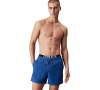 Calvin Klein Men’s Medium Double Swim Shorts with Logo Waistband, Blue (Patch of Blue), S