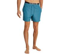 Calvin Klein Men’s Medium Drawstring Swim Shorts, Blue (Storm Blue), XXL