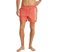 Calvin Klein Men’s Medium Drawstring Swim Shorts, Orange (Dazzling Coral), S