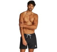 Calvin Klein Men’s Medium Drawstring Swim Shorts with Logo, Black (Pvh Black), XXL