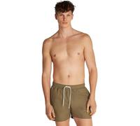 Calvin Klein Men’s Medium Drawstring Swim Shorts with Logo, Green (Dusky Green), L
