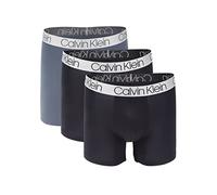 Calvin Klein Men`s Microfiber Boxer Briefs Pack of 3, Black(np2214-051)/Grey, M