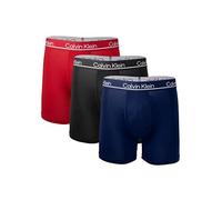 Calvin Klein Men`s Microfiber Stretch Boxer Briefs 3 Pack (Large, Black(NP2444-003)/O_R), Black, large