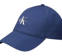 Calvin Klein Men’s Mono Logo Panel Cotton Cap, Blue (Blue Jean), One Size